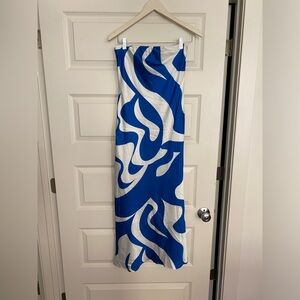 NWT Petal + pup angel dress blue swirl